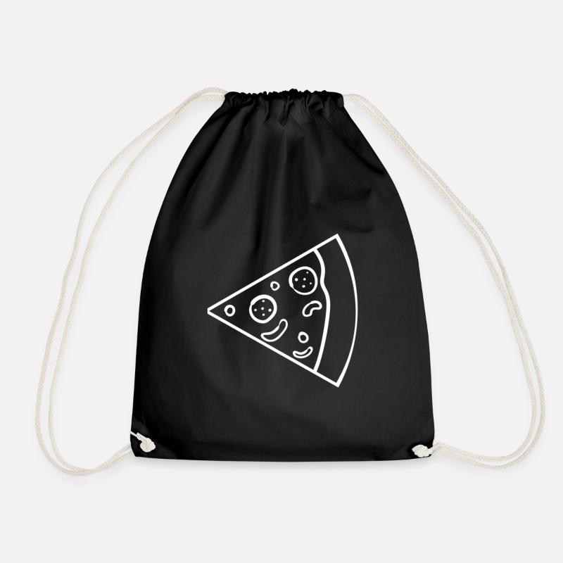 Partnerlook Couple Pizza Mama Papa Mutter Vater - Turnbeutel - Schwarz