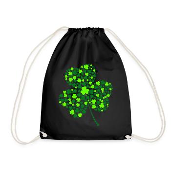 St. Patricks Day St. Patricks Day Klee - Turnbeutel - Schwarz - Vorne