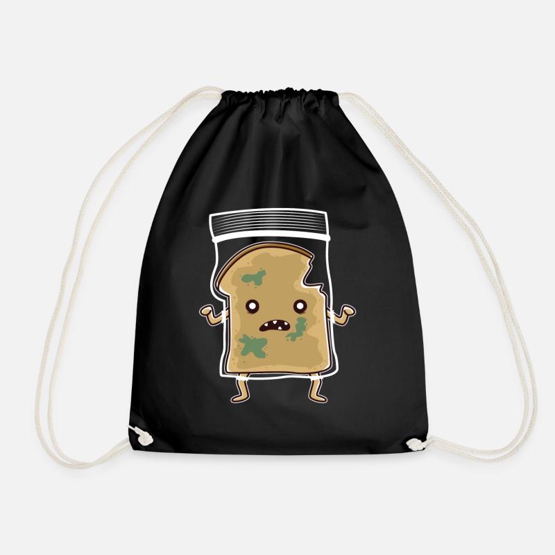 Toastbrot Zombie Sandwitch - Turnbeutel - Schwarz