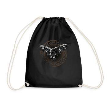 Odin Ravens Huginn & Muninn Vegvisir Vikings Celti - Sac de sport léger - noir - Devant