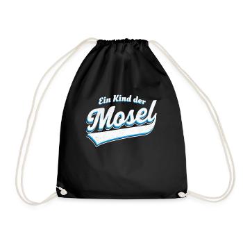 Ein Kind der Mosel - Turnbeutel - Schwarz - Vorne