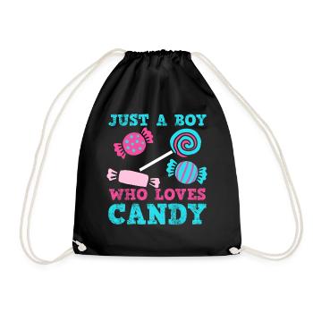 Candy halloween - Drawstring Bag - black - Front