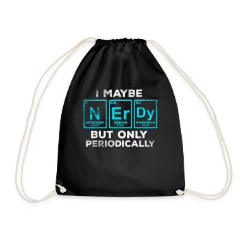 Nerd de chimie - Sac de sport léger - noir - Devant