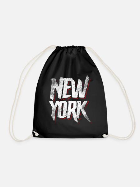 New York - Turnbeutel - Schwarz