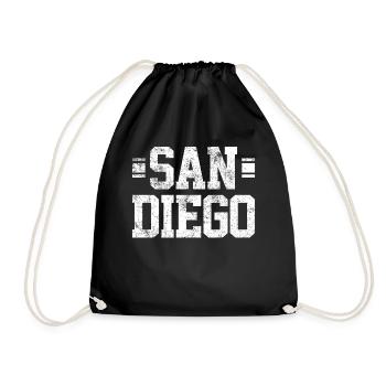 San Diego - Drawstring Bag - black - Front