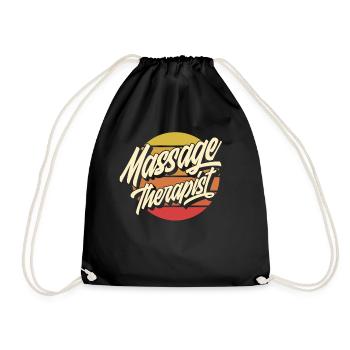 Massothérapeute masseur - Sac de sport léger - noir - Devant
