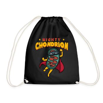 Mighty Chondrion - Drawstring Bag - black - Front