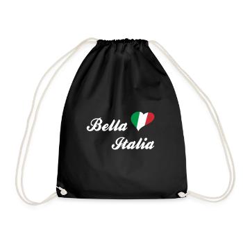 Bella Italia Italienisches Lebensgefühl - Turnbeutel - Schwarz - Vorne