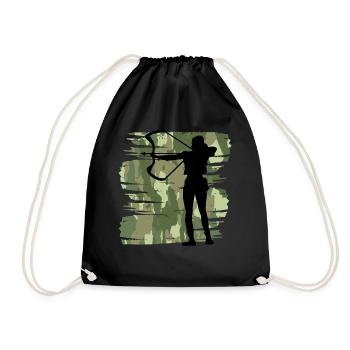 Archer - Drawstring Bag - black - Front