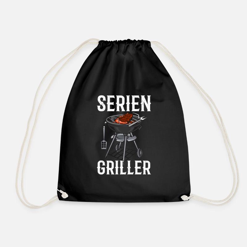 Seriengriller Lustig - Turnbeutel - Schwarz