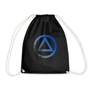 Logo symbole alcoolique anonyme AA NA anti alcool - Sac de sport léger - noir - Devant