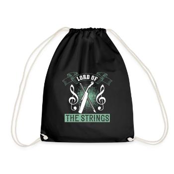 Violin - Lord of the strings - Drawstring Bag - black - Front