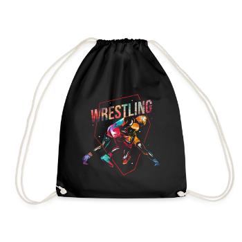 Wrestling - Turnbeutel - Schwarz - Vorne