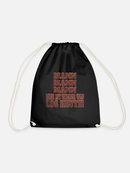 Mann Mann Mann I Katastrophal Lustiges Geschenk - Turnbeutel - Schwarz