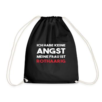 Rote Haare Rothaarig Ginger Witze Ehefrau Geschenk - Turnbeutel - Schwarz - Vorne