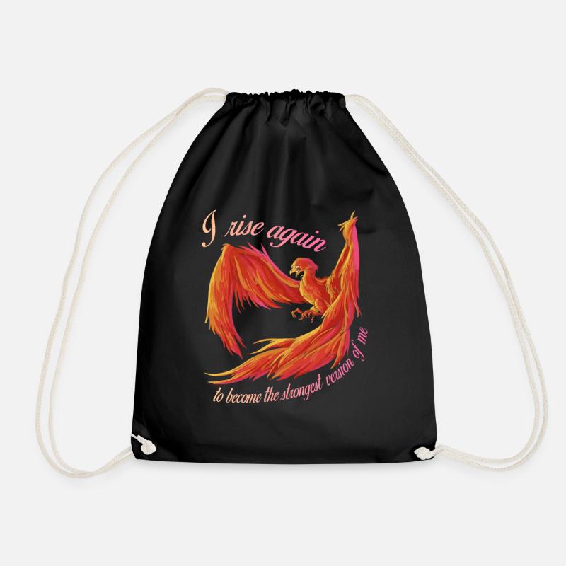 Phoenix des cendres, oiseau, créature mythique, renouvellement - Sac de sport léger - noir