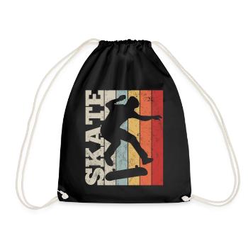 planche à roulette - Sac de sport léger - noir - Devant