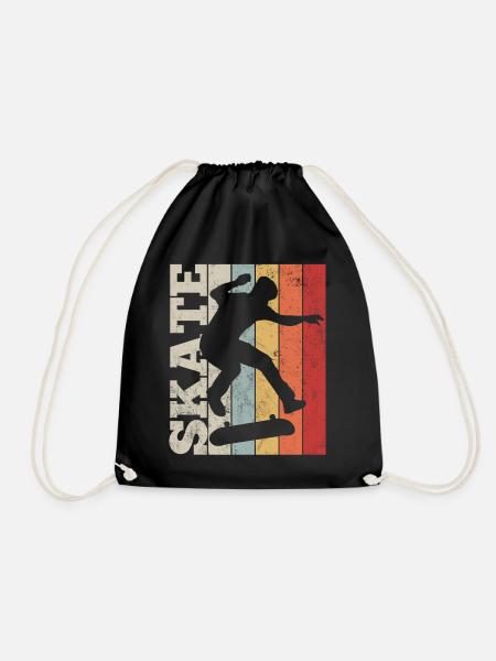 Skateboard - Turnbeutel - Schwarz