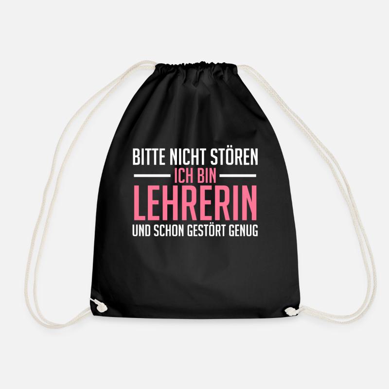Lehrerin Unterricht Grundschullehrerin - Turnbeutel - Schwarz