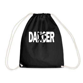 Danse break dance hip hop b-boy b-girl - Sac de sport léger - noir - Devant