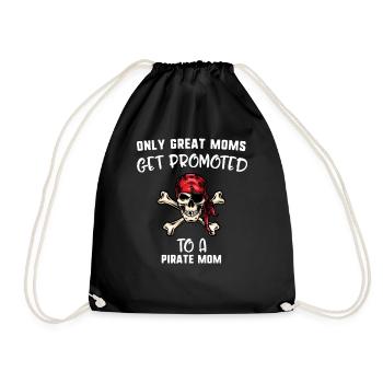Seules les grandes mamans sont promues à une maman pirate - Sac de sport léger - noir - Devant