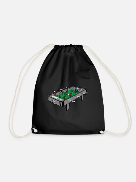 Kickertisch Tischkicker Illustration - Turnbeutel - Schwarz