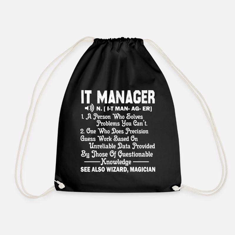 IT Manager IT Manager Definition - Turnbeutel - Schwarz