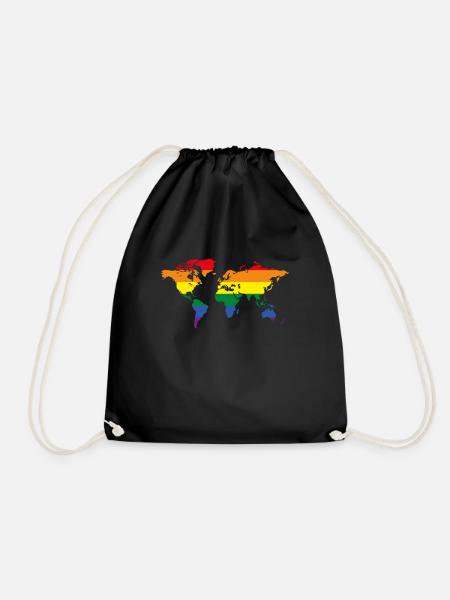 Pride World - Turnbeutel - Schwarz