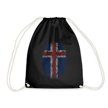 ÉQUIPE ISLANDE - Sac de sport léger - noir - Devant