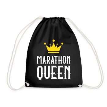 Marathon Queen - Turnbeutel - Schwarz - Vorne