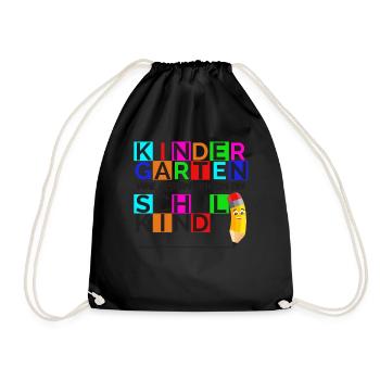 Kindergarten War Gestern Ich Bin Ein Schulkind - Turnbeutel - Schwarz - Vorne