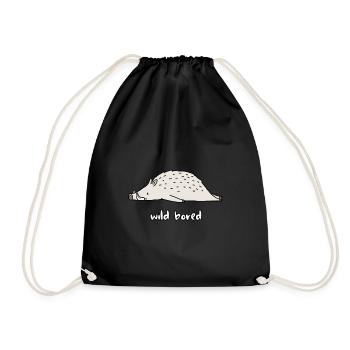 Sanglier Sanglier Wild Bored Hunter Waidmannsheil - Sac de sport léger - noir - Devant