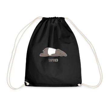 Tapir-Hemd Nachtaktive Zootiere Faulpelz - Sac de sport léger - noir - Devant