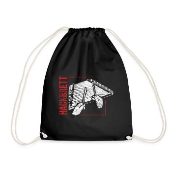 Box zither dulcimer - Drawstring Bag - black - Front