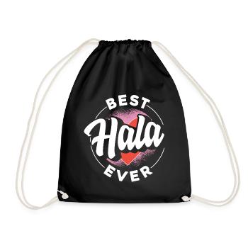 Doux meilleur cadeau de tante turque Hala jamais cool - Sac de sport léger - noir - Devant