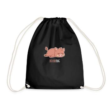 Chemise Wildschwein Schwein Schwein Schweinefleisch - Sac de sport léger - noir - Devant