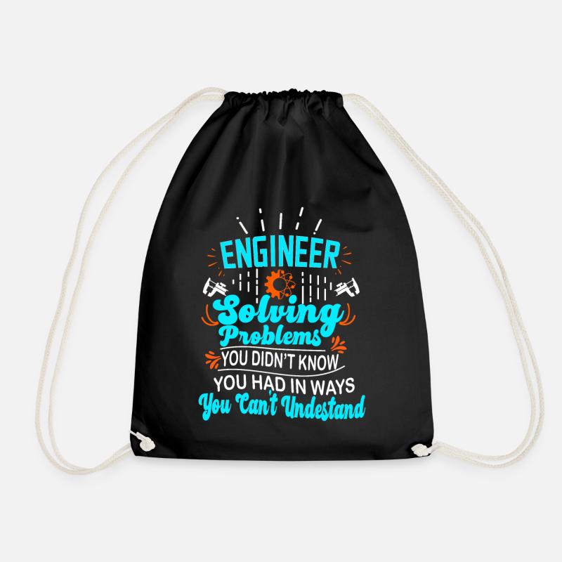 Computer Science Computer Scientist Gift - Drawstring Bag - black