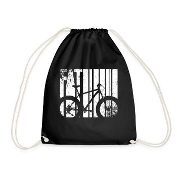 Fatbike Bike Fat Bike fat tires Cool gift - Drawstring Bag - black - Front