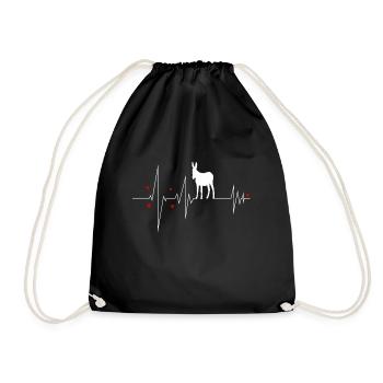 ass - Drawstring Bag - black - Front