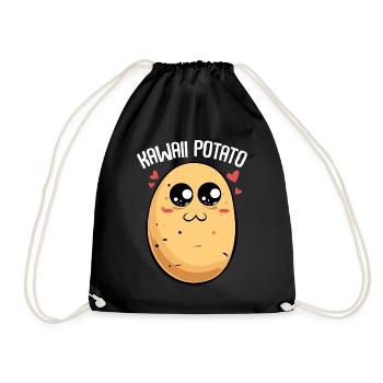 Cœurs de Patate Kawaii - Sac de sport léger - noir - Devant