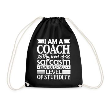 Coach Je suis un coach - Sac de sport léger - noir - Devant
