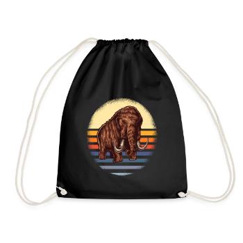 mammoth - Drawstring Bag - black - Front
