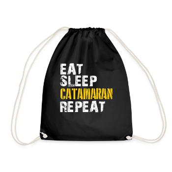 Catamaran - Drawstring Bag - black - Front