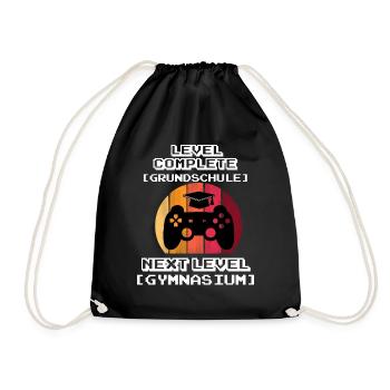 Gymi Enrollment High School 5th Grade Gift - Drawstring Bag - black - Front