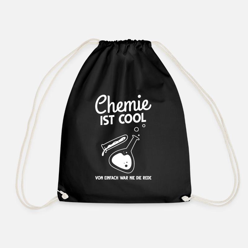 Chemie Cool Nicht Einfach Chemiker - Turnbeutel - Schwarz