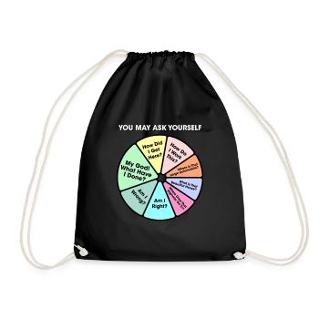 Une fois dans une vie, vous pouvez vous demander - Sac de sport léger - noir - Devant