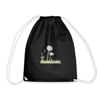 Pissenlits Cadeau de pissenlit Fleurs Dété Nature - Sac de sport léger - noir - Devant