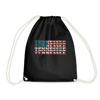 Tennessee United States - Drawstring Bag - black - Front