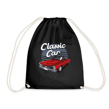 Classic car - Drawstring Bag - black - Front
