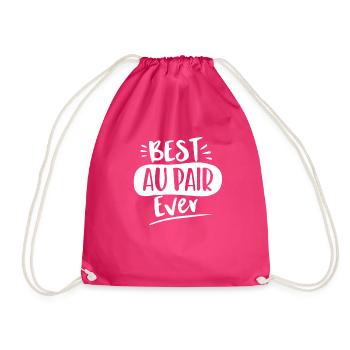 AU Pair - Drawstring Bag - fuchsia - Front